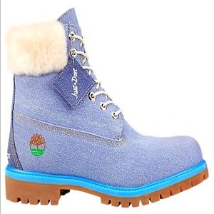 Light Blue Denim Just Don x Timberland Boots (NWT)